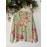 Plus Size, Autumn-Winter V-Neck Loose Fit Off-Shoulder Color Block Gradient Floral Print Button-Up Long Sleeve Women's Cardigan, Casual Elegant Commuter Sweater, Versatile Layering Outerwear
