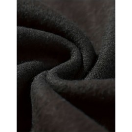 Women'S Cozy Fleece-Lined Zip-Up Hoodie with Elephant Print - Casual Black Pullover with Front Pocket, Long Sleeves, and Ribbed Cuffs, Perfect for Fall & Winter, Autumn Winter Apparel | Playful Print Hoodie | Texture