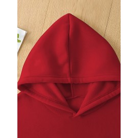 Women's Hoodie - Rich Red Religious Apparel Sweatshirt, Machine Washable Polyester Pullover for Church, Casual Attire & Cold Weather - Fall/Winter Clothing