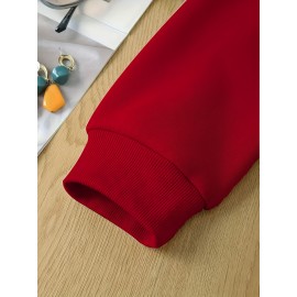 Women's Hoodie - Rich Red Religious Apparel Sweatshirt, Machine Washable Polyester Pullover for Church, Casual Attire & Cold Weather - Fall/Winter Clothing