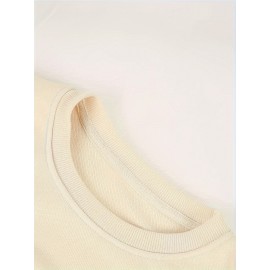 Graphic Print T-shirt, Short Sleeve Crew Neck Casual Top for Summer & Spring, Women's Clothing