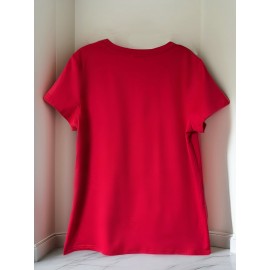 Women's Casual Short Sleeve T-Shirt - 