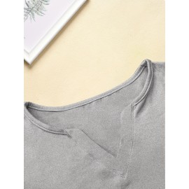 Women'S Casual V-Neck T-Shirt with 