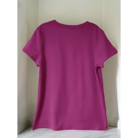 Women's Casual Short-Sleeve T-Shirt with 