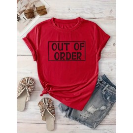 Women's Casual Short-Sleeve T-Shirt with 